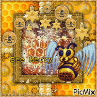 {♦}Bee Merry{♦} - GIF animé gratuit