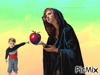 la pomme rouge!! - GIF animate gratis