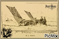 Post Card Steampunk GIF animé
