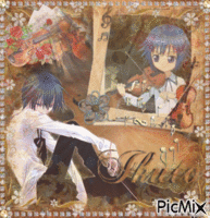 ♥Ikuto Violin Vintage♥ - Darmowy animowany GIF