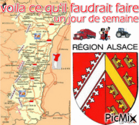 Alsace Elsass 67 ou 68  Rot un Wiss анимиран GIF