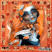 Orange-woman animowany gif