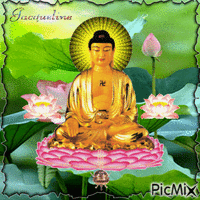 Bouddha анимированный гифка