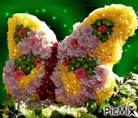 fluture flori - GIF animé gratuit