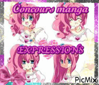 concours manga : expressions - Безплатен анимиран GIF