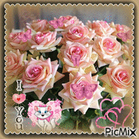 Rosas pra você! ✿ܓ - Gratis geanimeerde GIF