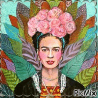 frida kahlo - GIF animado gratis