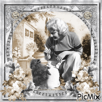 Jean Harlow, actrice américaine geanimeerde GIF