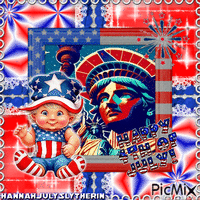 #4th of July Baby# - Free animated GIF