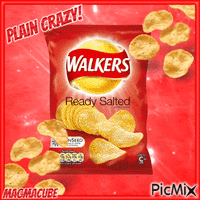 Walkers Ready Salted Crisps - Free animated GIF
