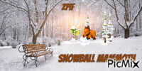 Snowball Mammoth - GIF animé gratuit