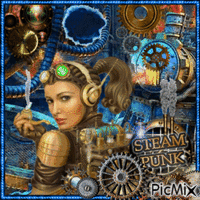 Steampunk Woman - Бесплатни анимирани ГИФ