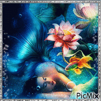 Sirena descansando - Ilmainen animoitu GIF