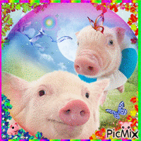 Little Pigs animasyonlu GIF