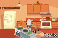Thanksgiving Kitchen animuotas GIF