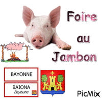 Foire au jambon animovaný GIF