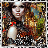 Steampunk  - Autumn Style анимиран GIF