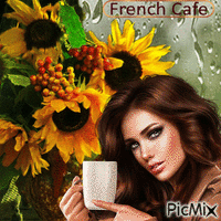 French Café animovaný GIF