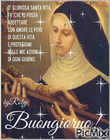 buongiorno santa Rita - Бесплатный анимированный гифка