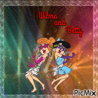 Wilma and Betty анимиран GIF