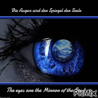 Die Augen sind der Spiegel der Seele animovaný GIF