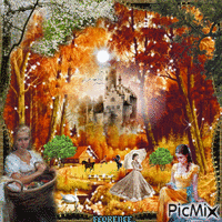 PAYSAGE D'AUTOMNE animowany gif