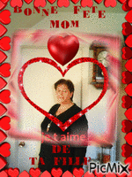 BONNE FETE MOM ♥ je t'aime ♥ DE TA FILLE ♥ GIF animado
