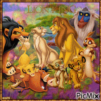 lion king GIF animata