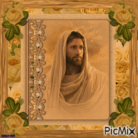 Religious -Jesus-roses GIF animata