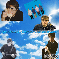 Weezer's Buddy Holly (rivers cuomo picmix) - GIF animasi gratis
