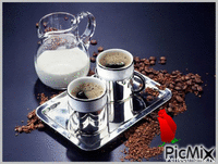 Milk and Coffe - GIF animado grátis