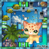 [♥=♥]Frutiger Aero LPS Cat[♥=♥] animuotas GIF
