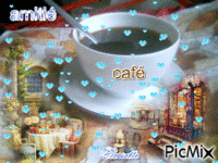 café pour mes amies анимирани ГИФ