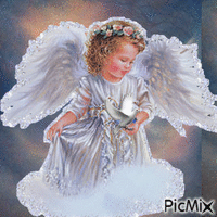 ANGEL AND DOVE - Безплатен анимиран GIF