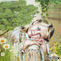 Portrait fillette par BBM κινούμενο GIF