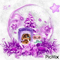 Purple winter LPS animovaný GIF