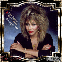 Tina Turner. Strong woman, best singer - GIF animé gratuit