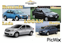Renault Logan - GIF animate gratis