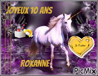 joyeux 10 ans roxanne animovaný GIF