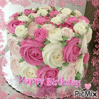 Happy Birthday Cake анимированный гифка