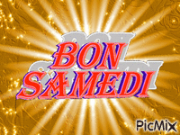 Bon samedi - Бесплатный анимированный гифка