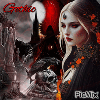 Gotische Frau - Besplatni animirani GIF