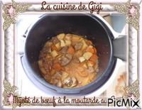 Mijoté de bœuf à la moutarde au Cookéo - Δωρεάν κινούμενο GIF