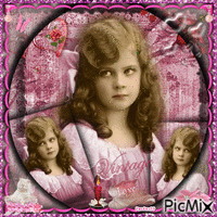 Belle enfant vintage GIF animata