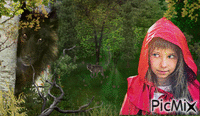 Red Riding Hood animasyonlu GIF