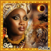 African Princess - GIF animado gratis
