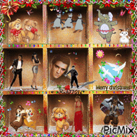 Merry Christmas dancing animals 11-5-22  by xRick7701x geanimeerde GIF