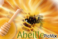 L'abeille - Gratis animeret GIF