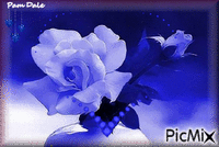 Blue Roses - GIF animasi gratis