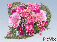 Blumenstrauss der freude - Gratis geanimeerde GIF